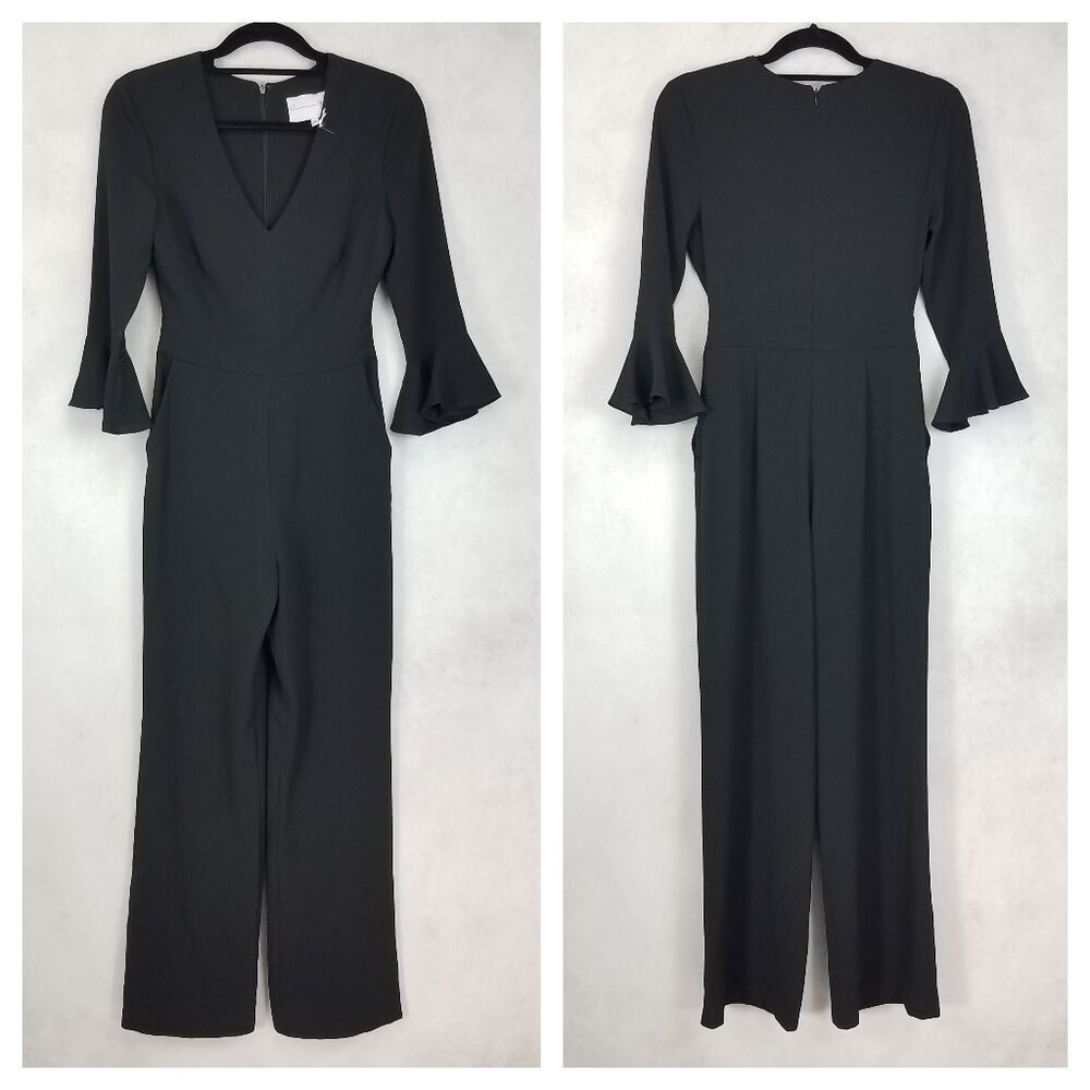 NEW Charles Henry Size SP Petite Black Pant Jumpsuit NWOT w flaw